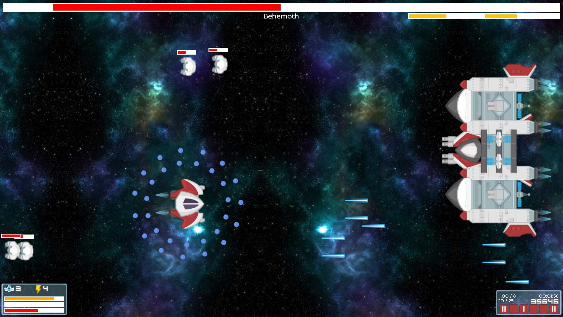 Nuts Space Shooter - Screenshot