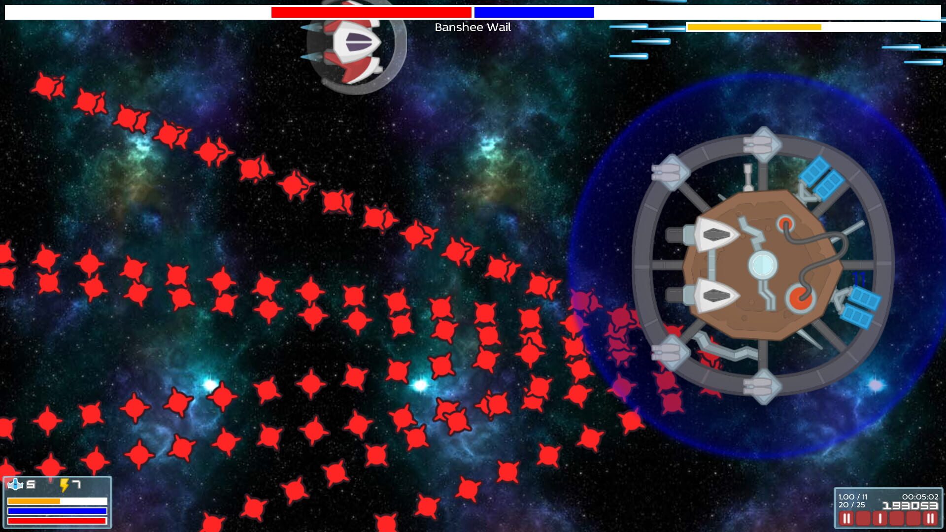Nuts Space Shooter - Screenshot