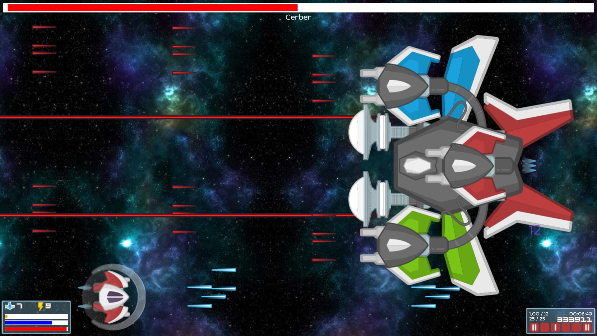 Nuts Space Shooter - Screenshot