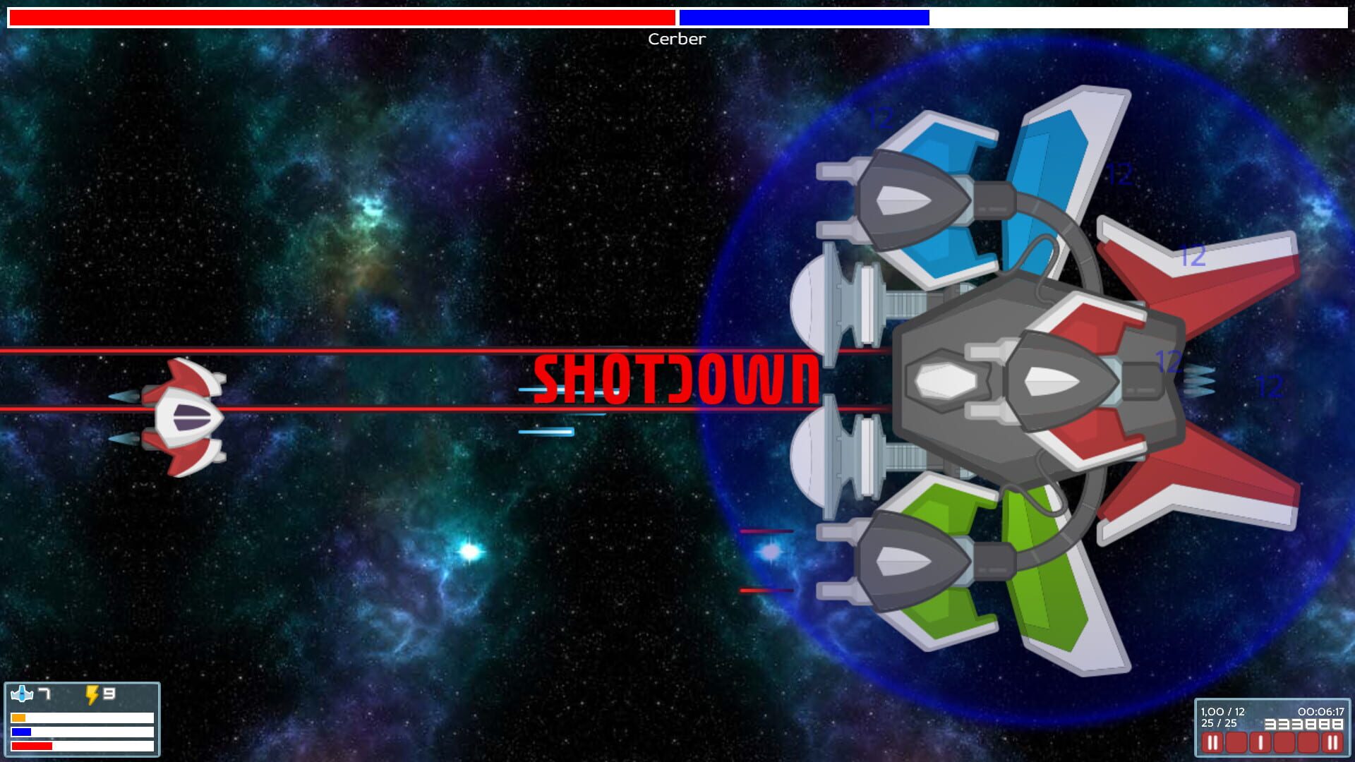 Nuts Space Shooter - Screenshot