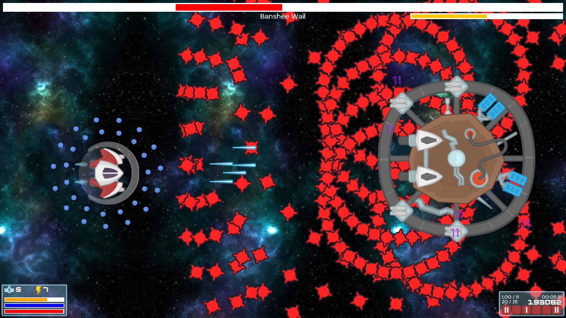 Nuts Space Shooter - Screenshot