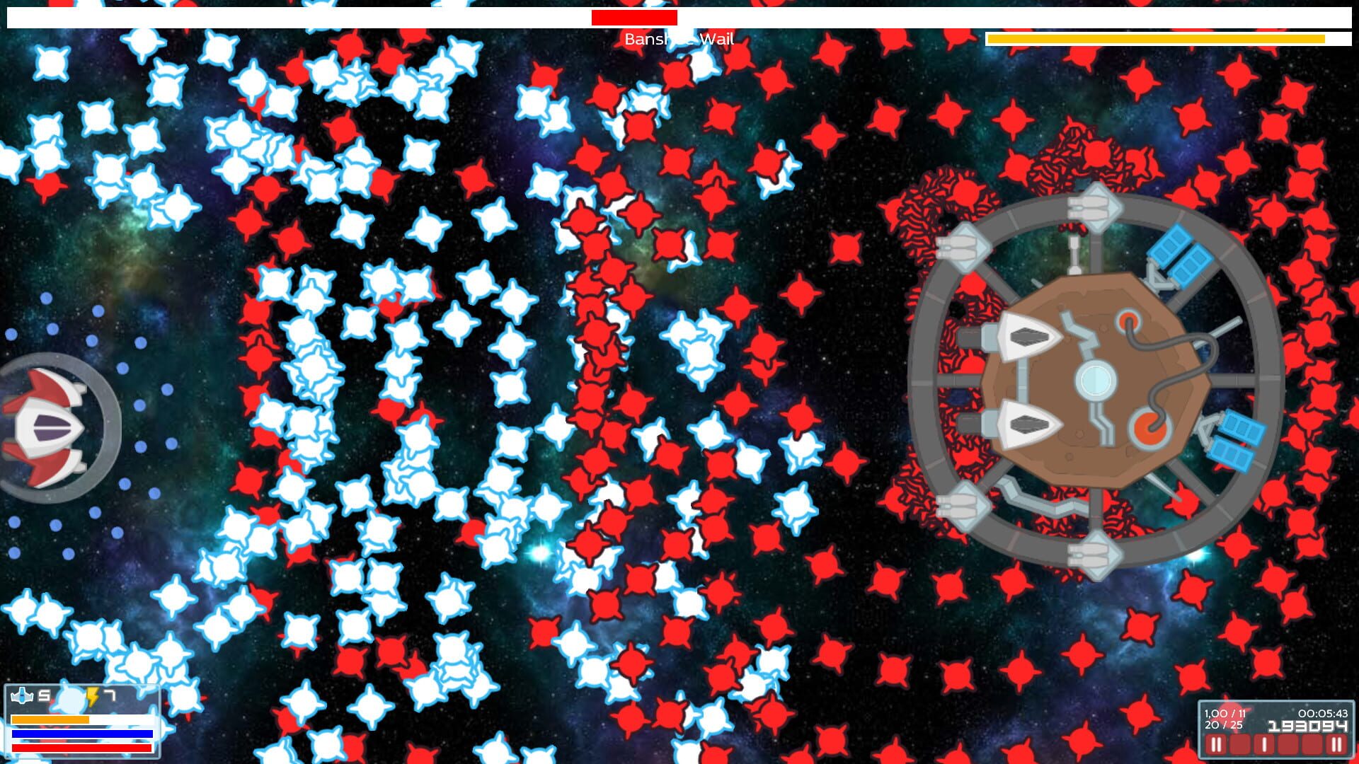 Nuts Space Shooter - Screenshot