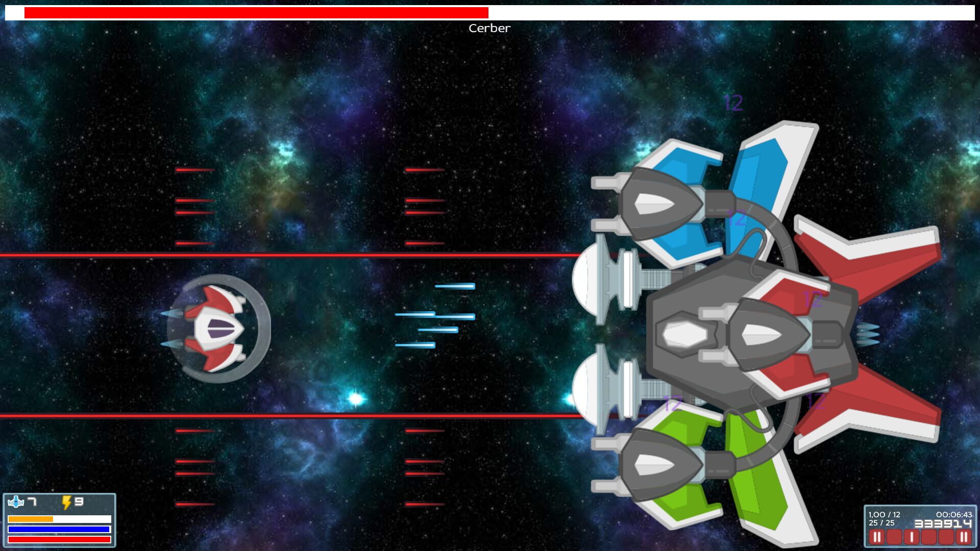 Nuts Space Shooter - Screenshot