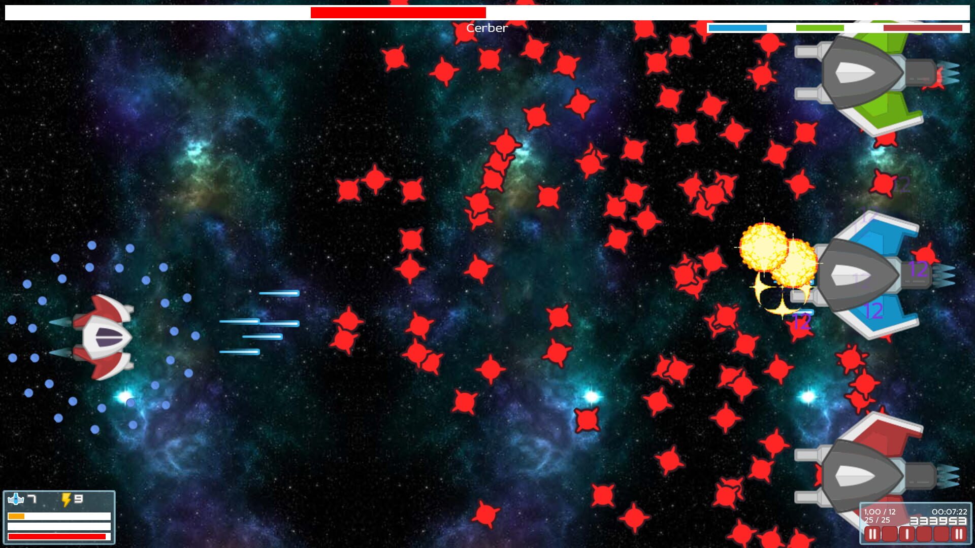 Nuts Space Shooter - Screenshot