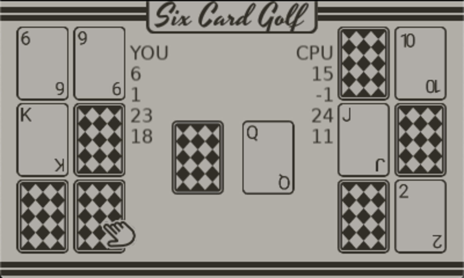 Six Card Golf - Screenshot