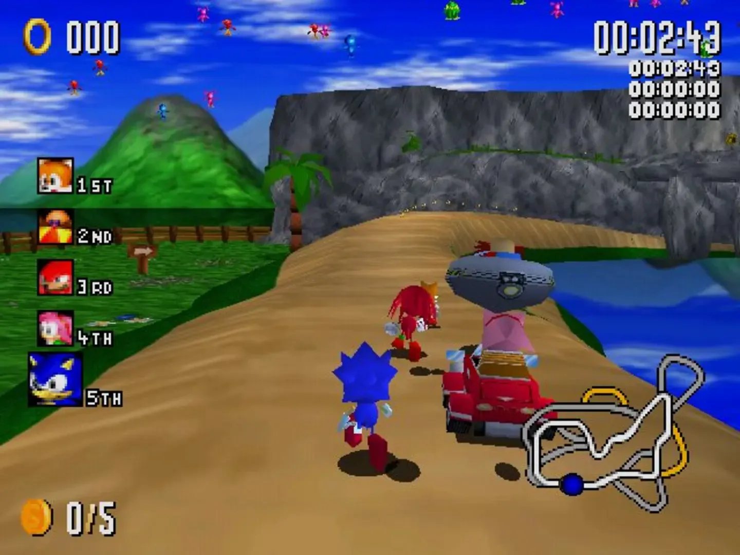 Captura de pantalla - Sonic R