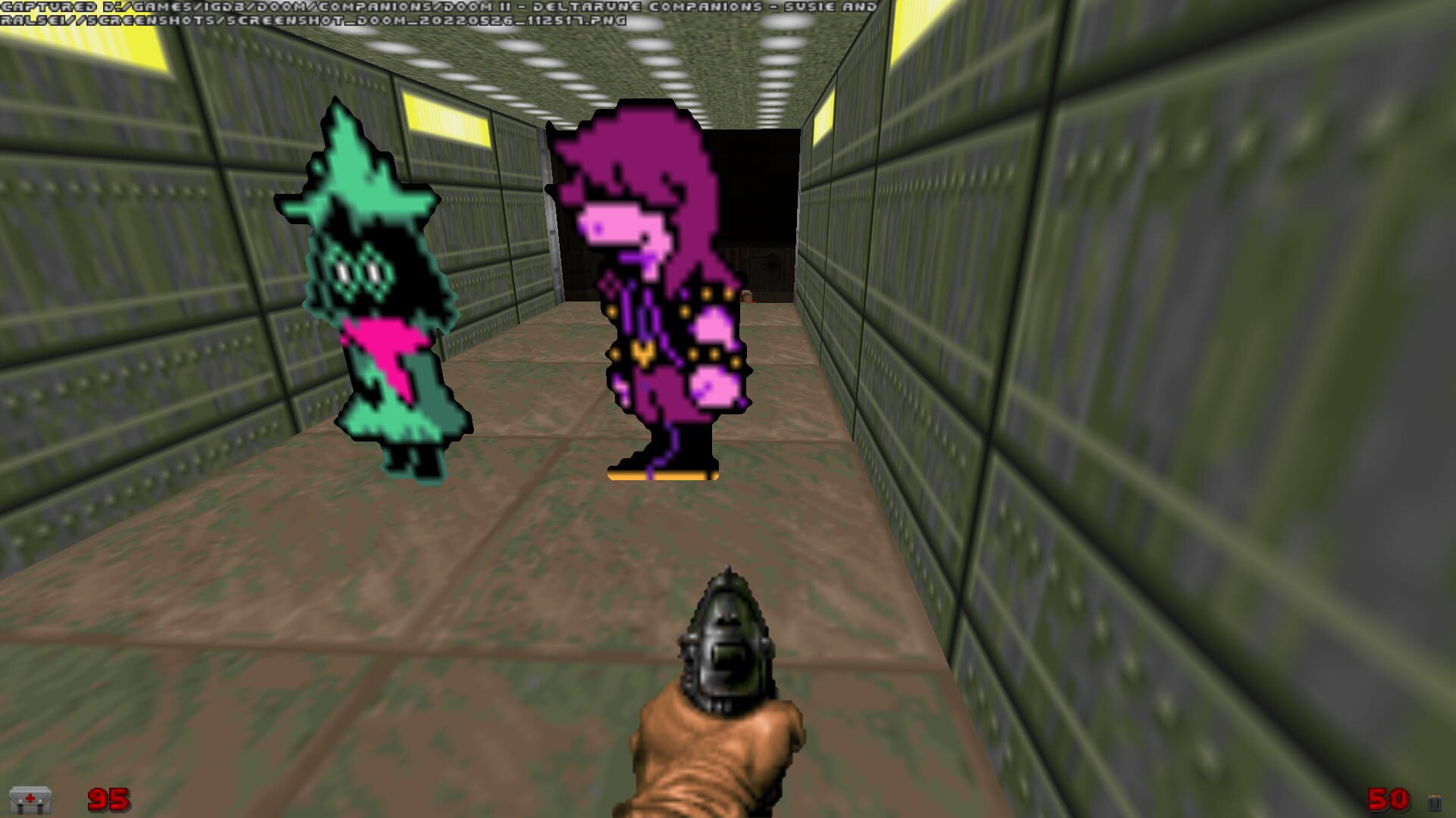 Doom II: Deltarune Companions - Susie and Ralsei - Screenshot