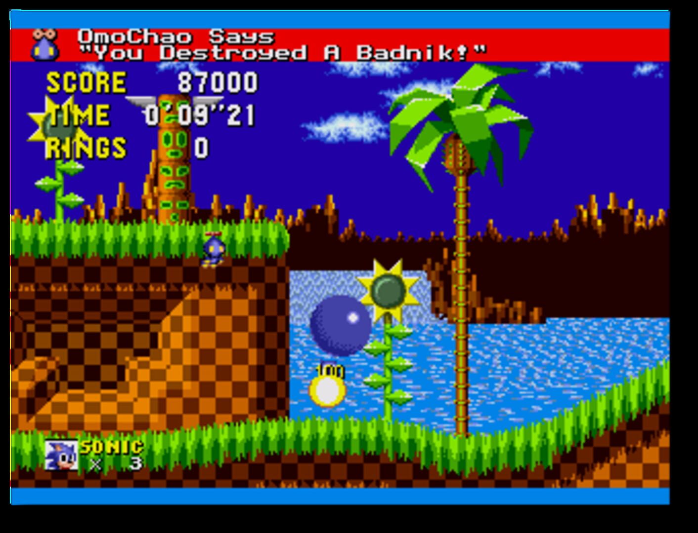 Captura de pantalla - Sonic the Hedgehog: OmoChao Edition