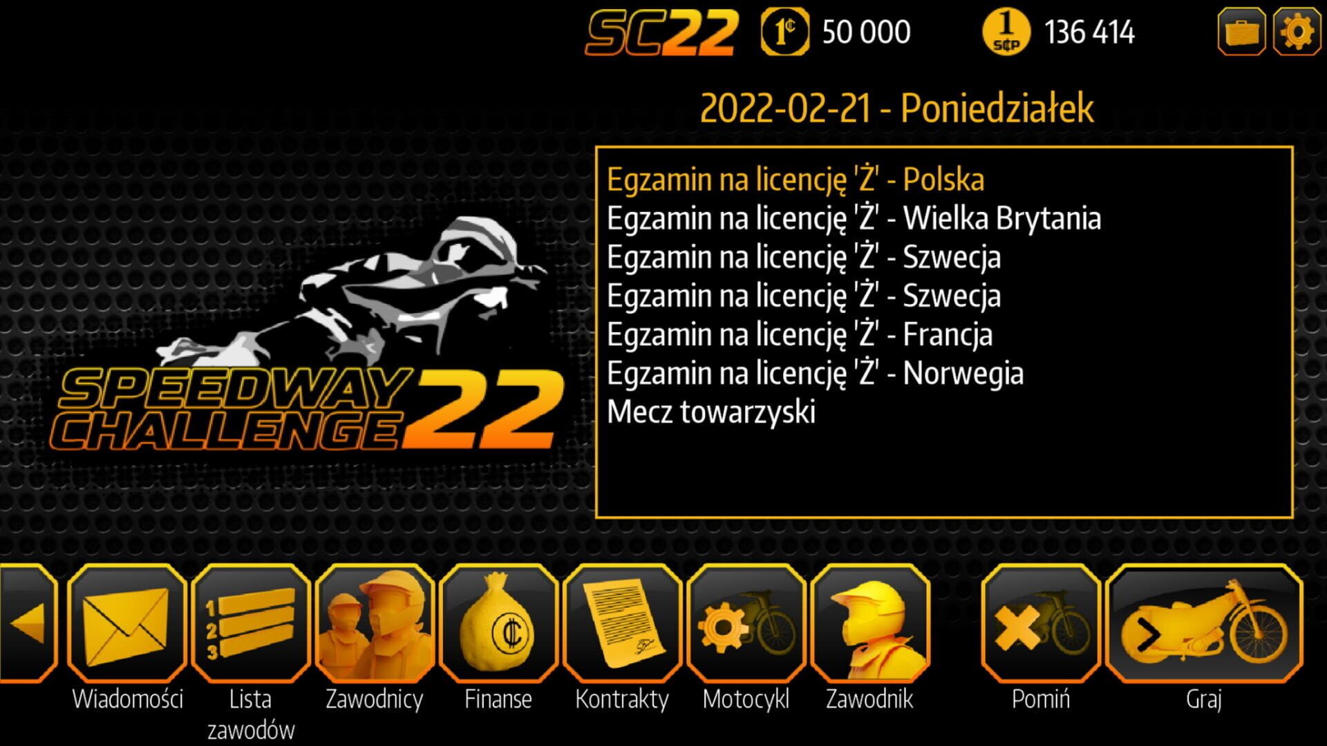 Speedway Challenge 2022 - Screenshot