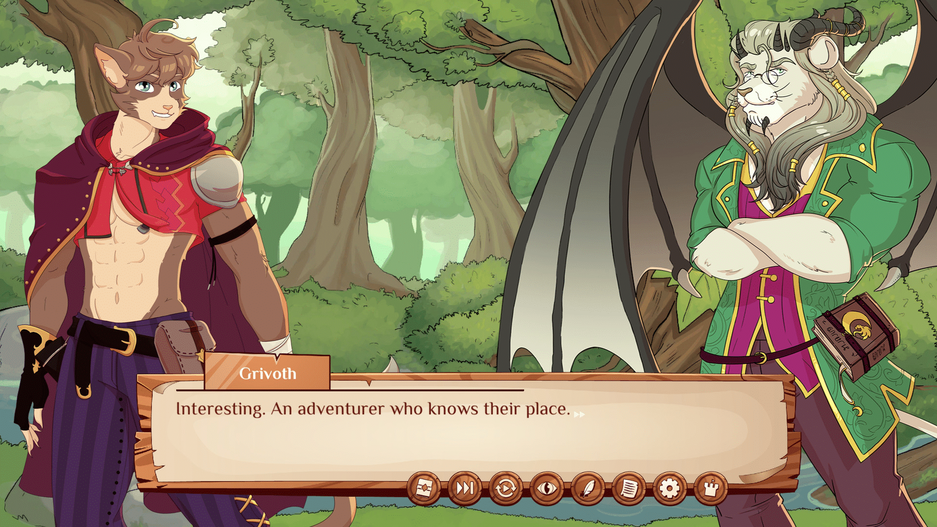 Burrow of the Fallen Bear: A Gay Furry Visual Novel screenshot