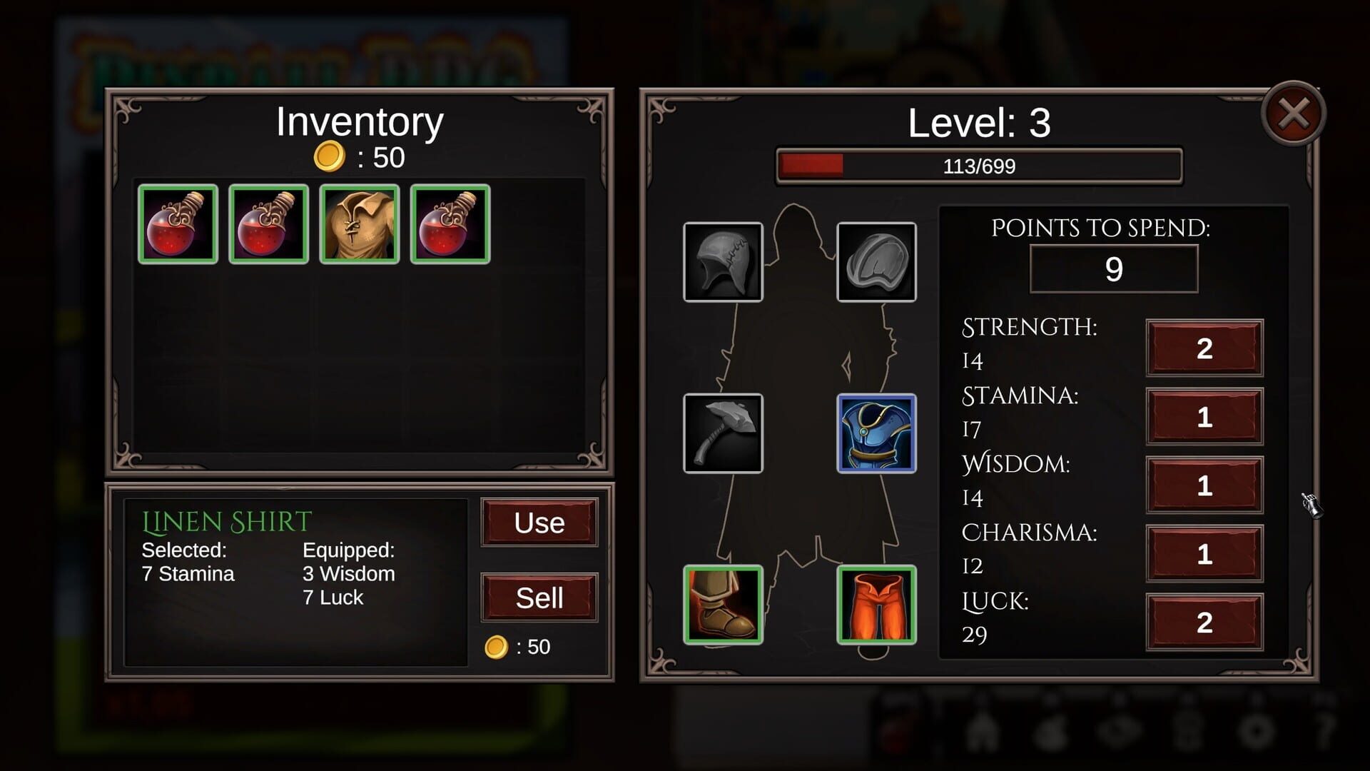 Eternal Pinball RPG - Screenshot