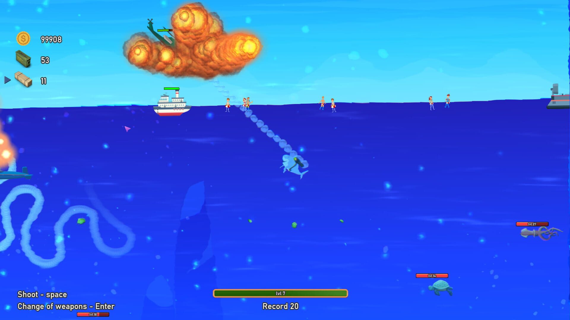 Crazy Shark - Screenshot