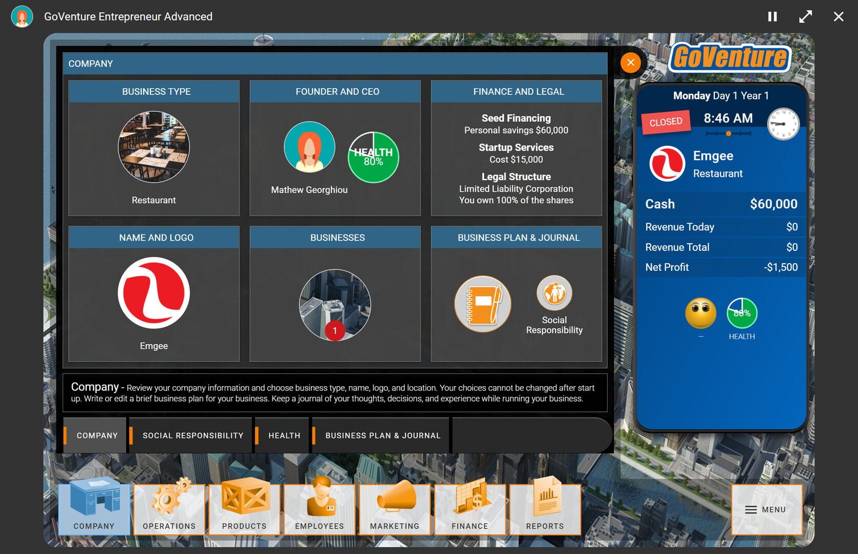 GoVenture Entrepreneur - Screenshot