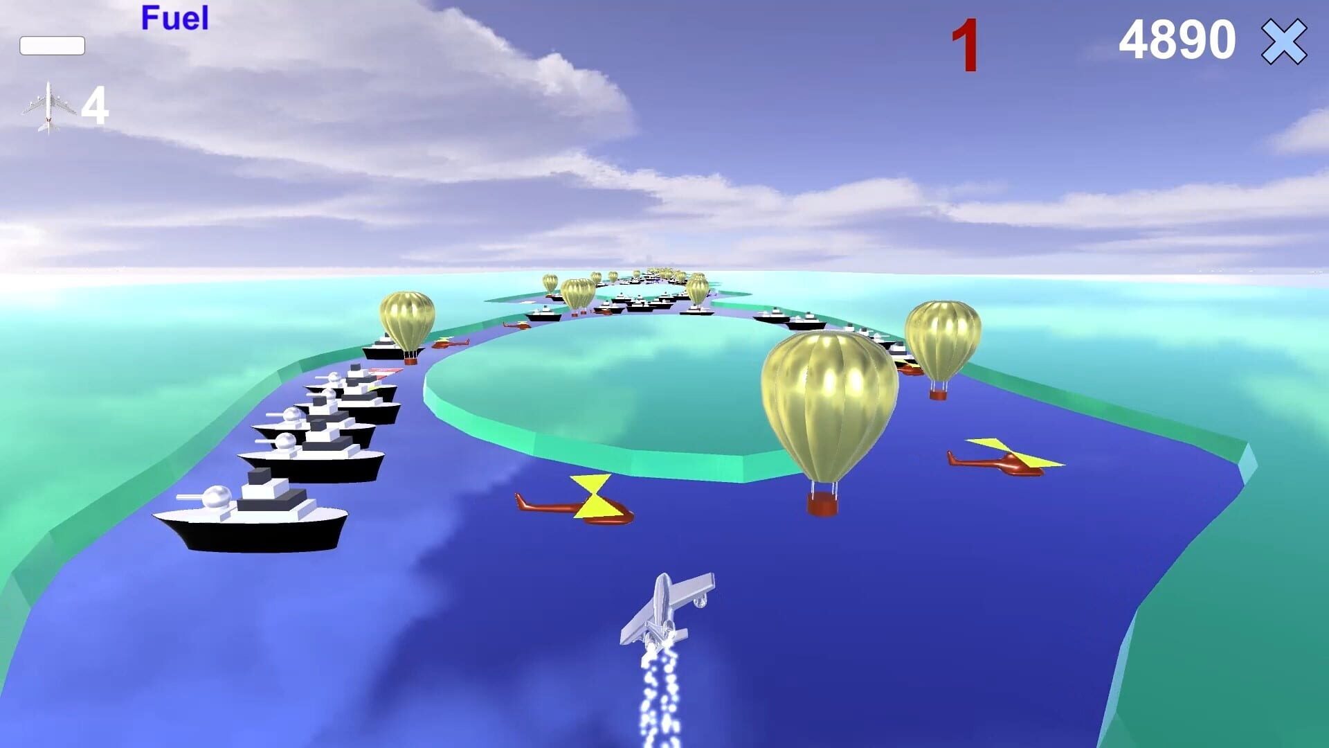 River Raid 3D - Screenshot