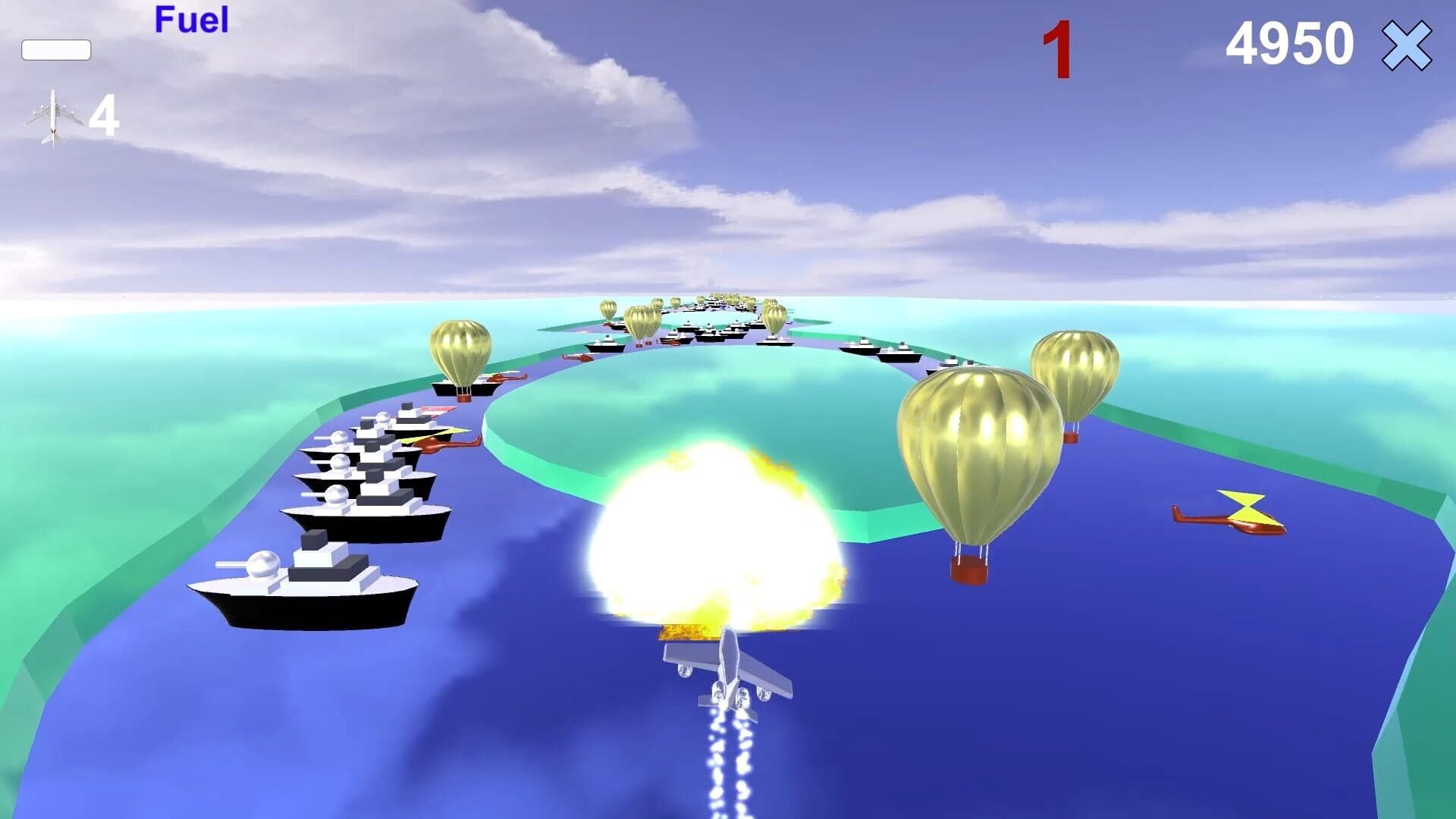 River Raid 3D - Screenshot