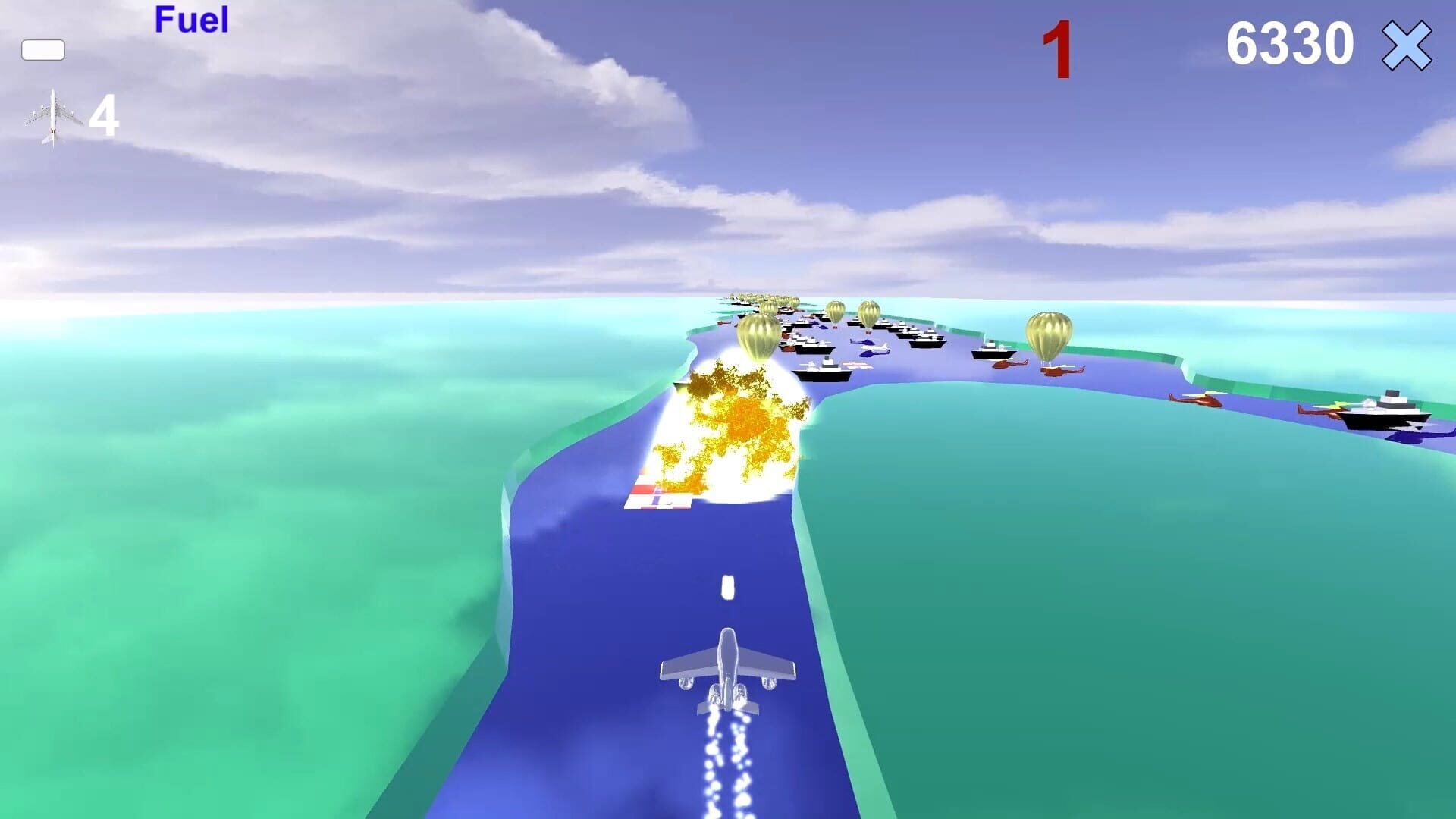 River Raid 3D - Screenshot