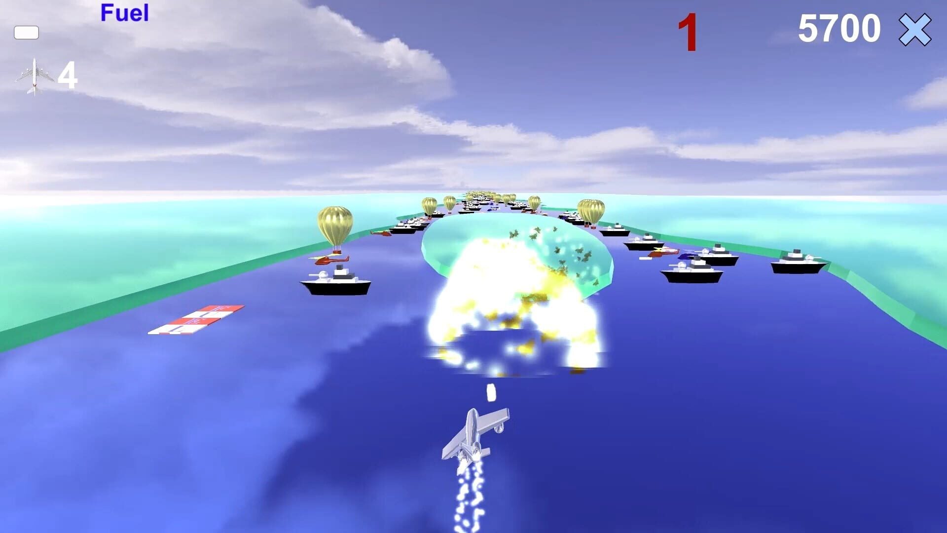 River Raid 3D - Screenshot