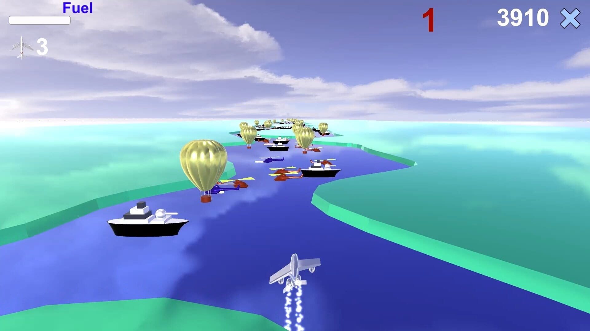 River Raid 3D - Screenshot