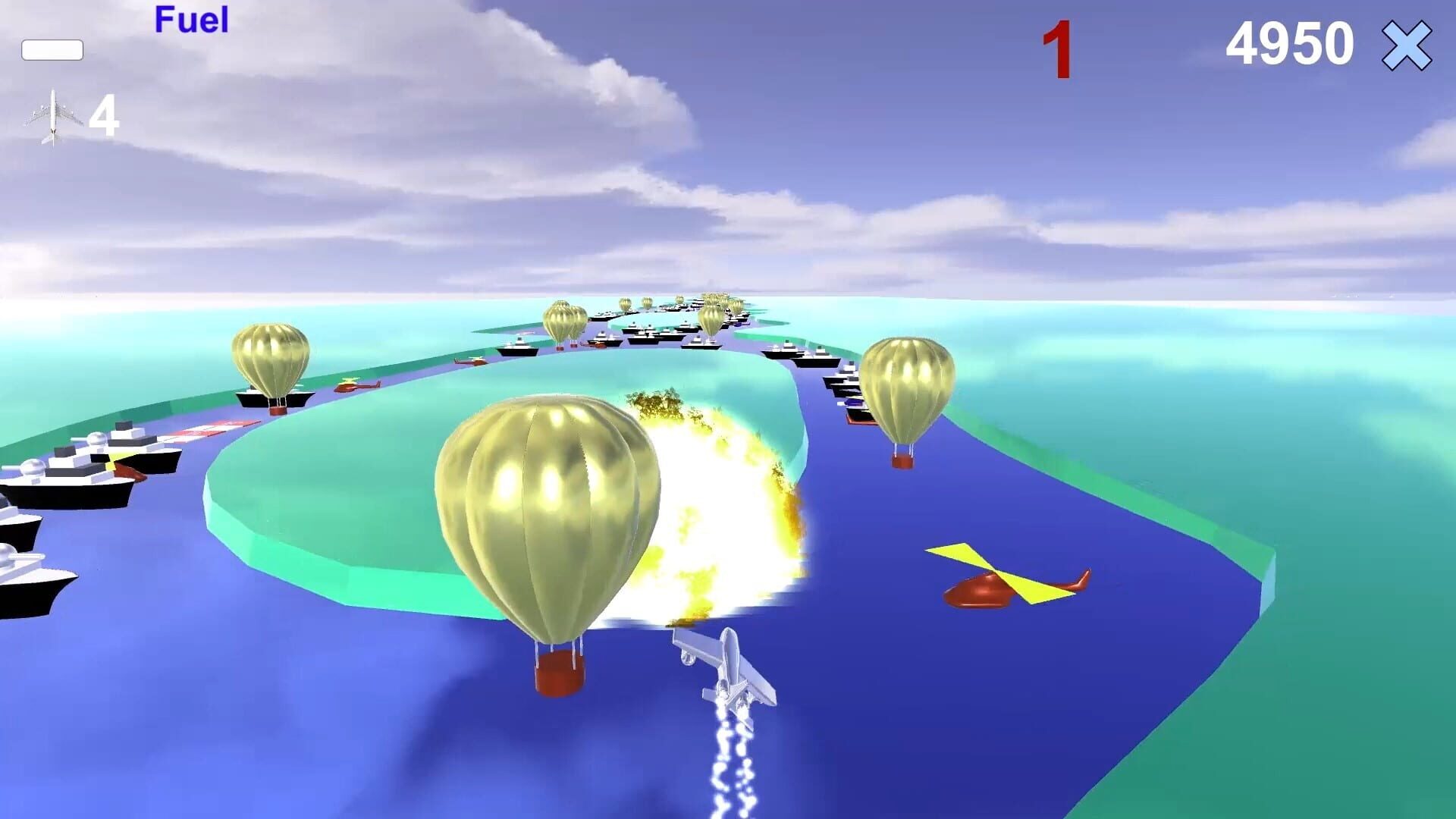 River Raid 3D - Screenshot