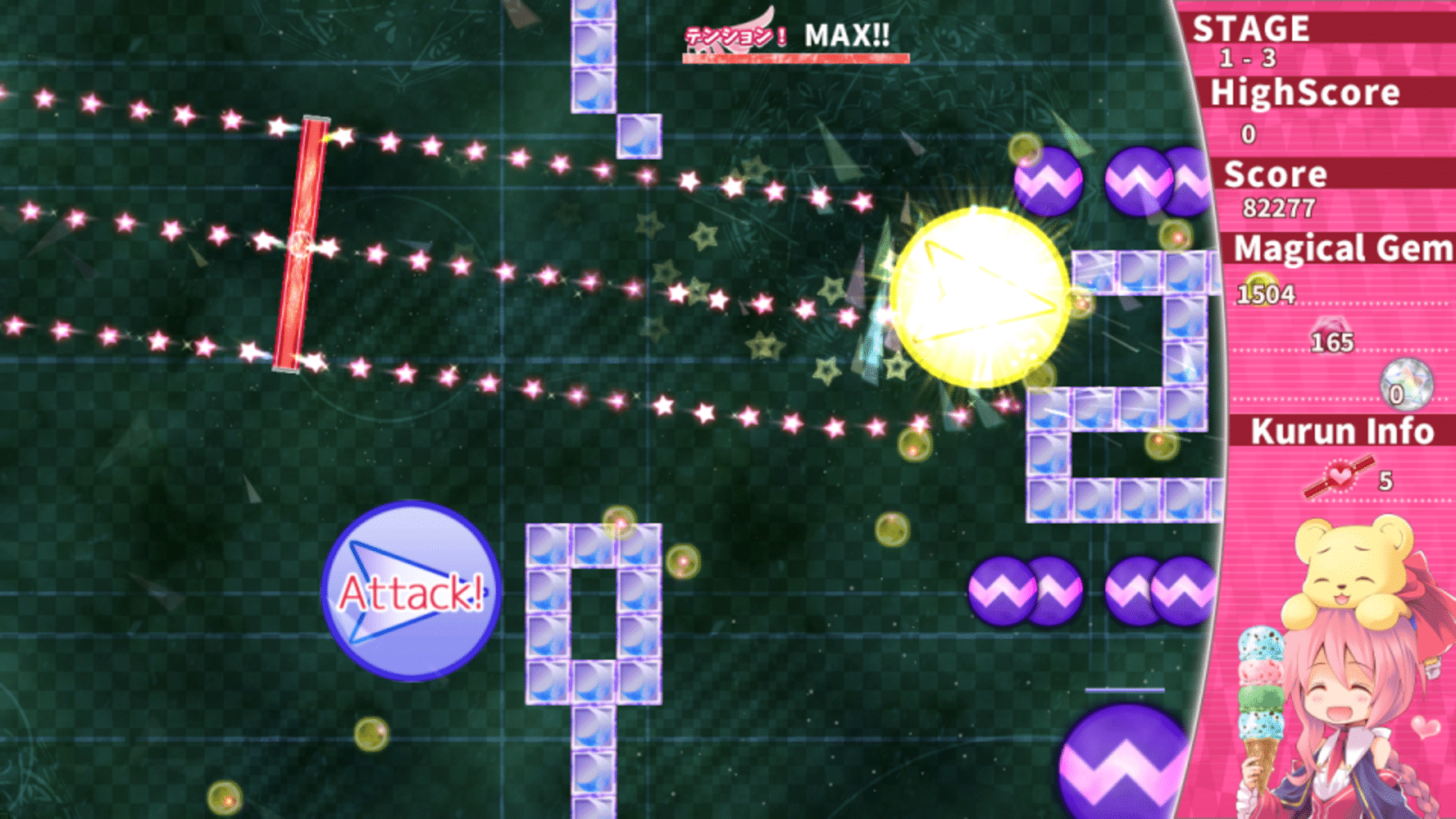 Magical Stick Girl Miracle Kurun Survival! screenshot