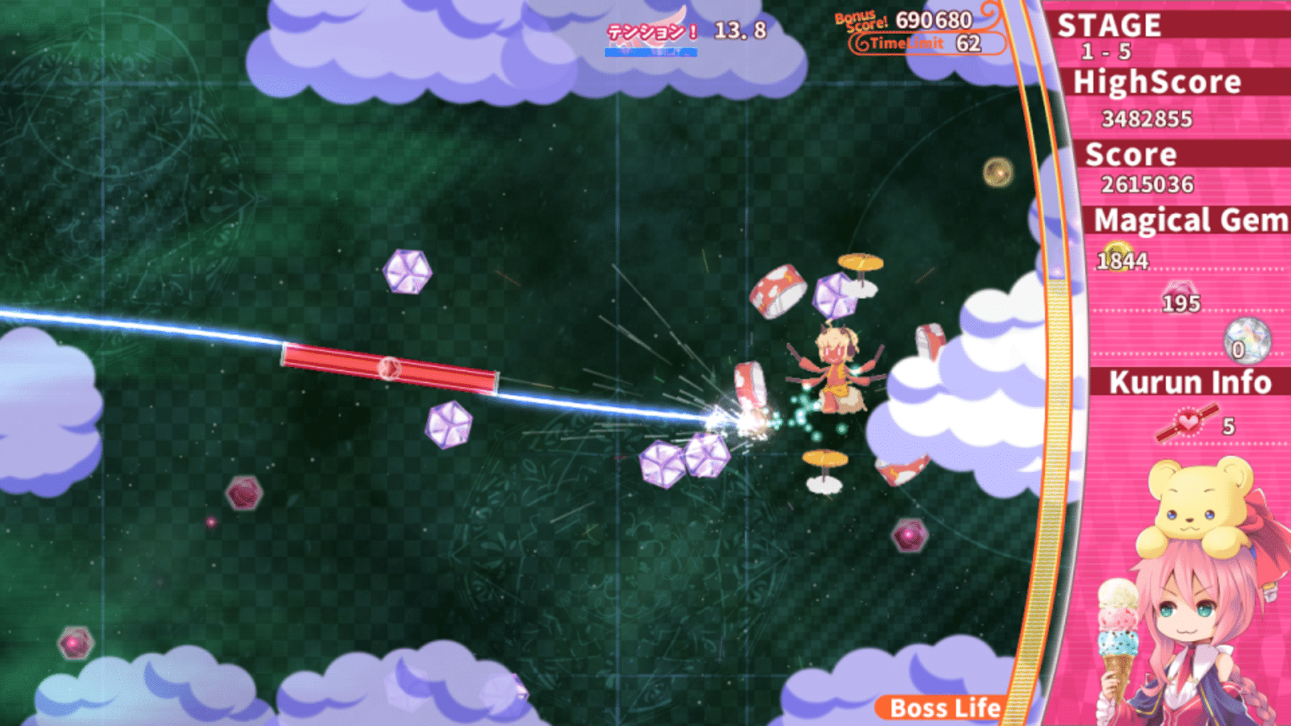 Magical Stick Girl Miracle Kurun Survival! screenshot