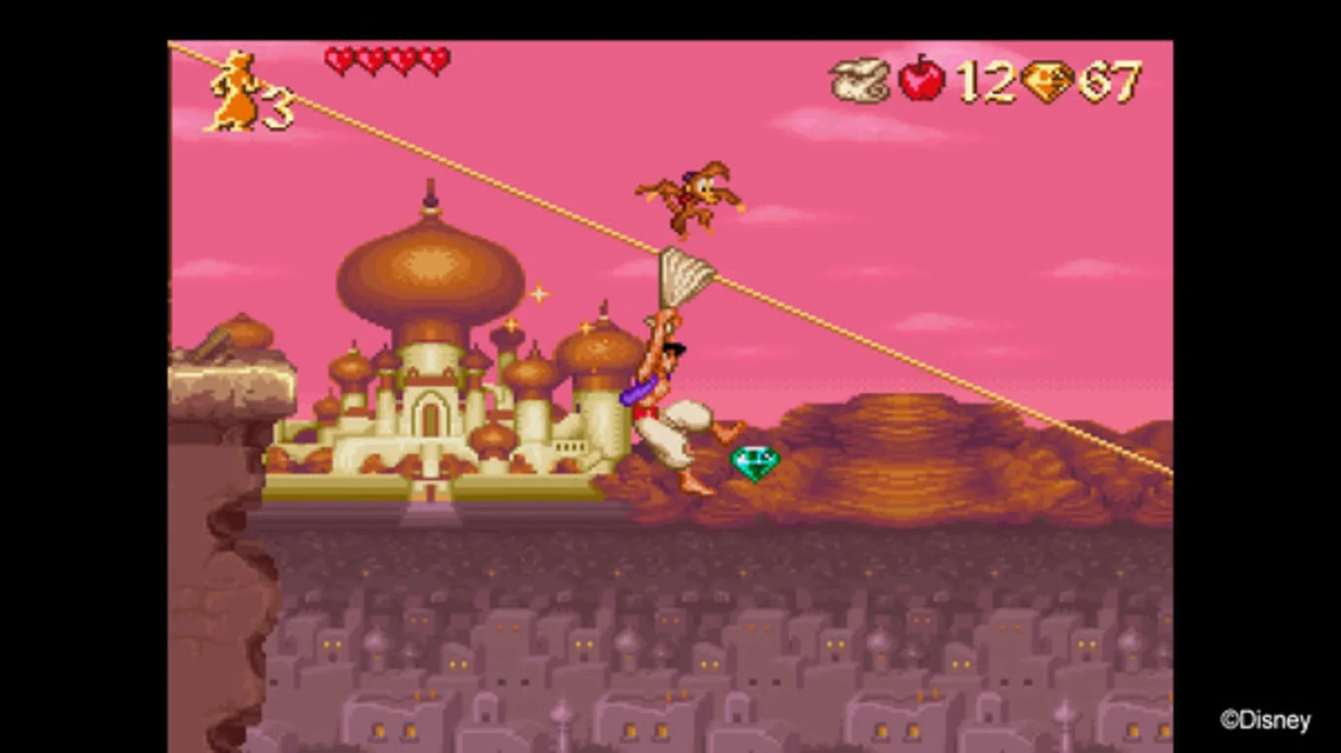 Captura de pantalla - Disney Classic Games: Aladdin and The Lion King - The Jungle Book and More Aladdin Pack