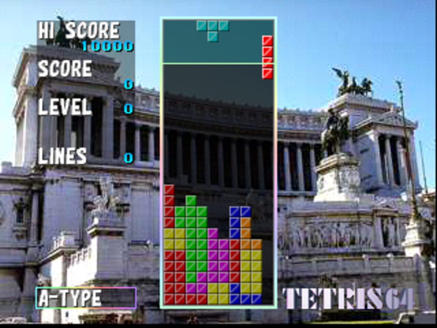 Captura de pantalla - Tetris 64