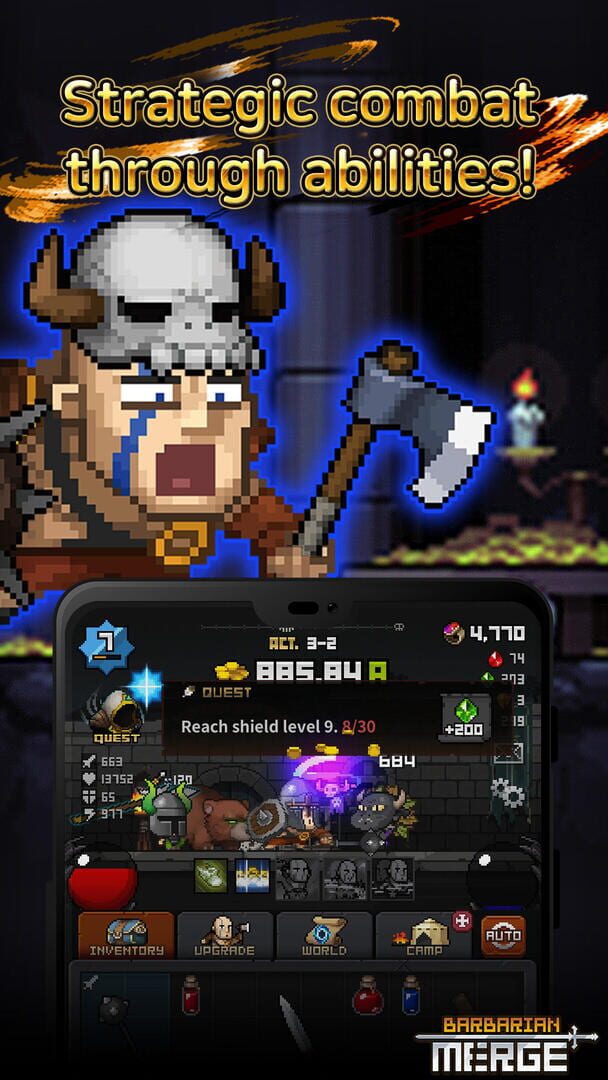 BarbarianMerge - Screenshot