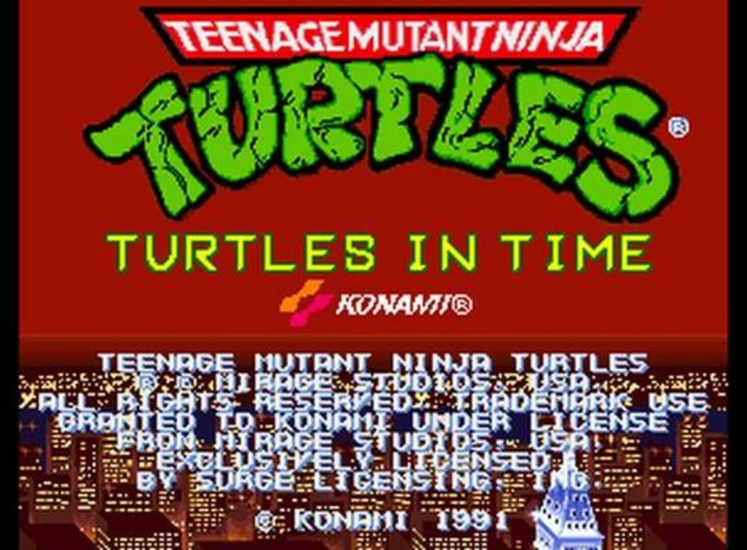 Captura de pantalla - Teenage Mutant Ninja Turtles: Turtles in Time
