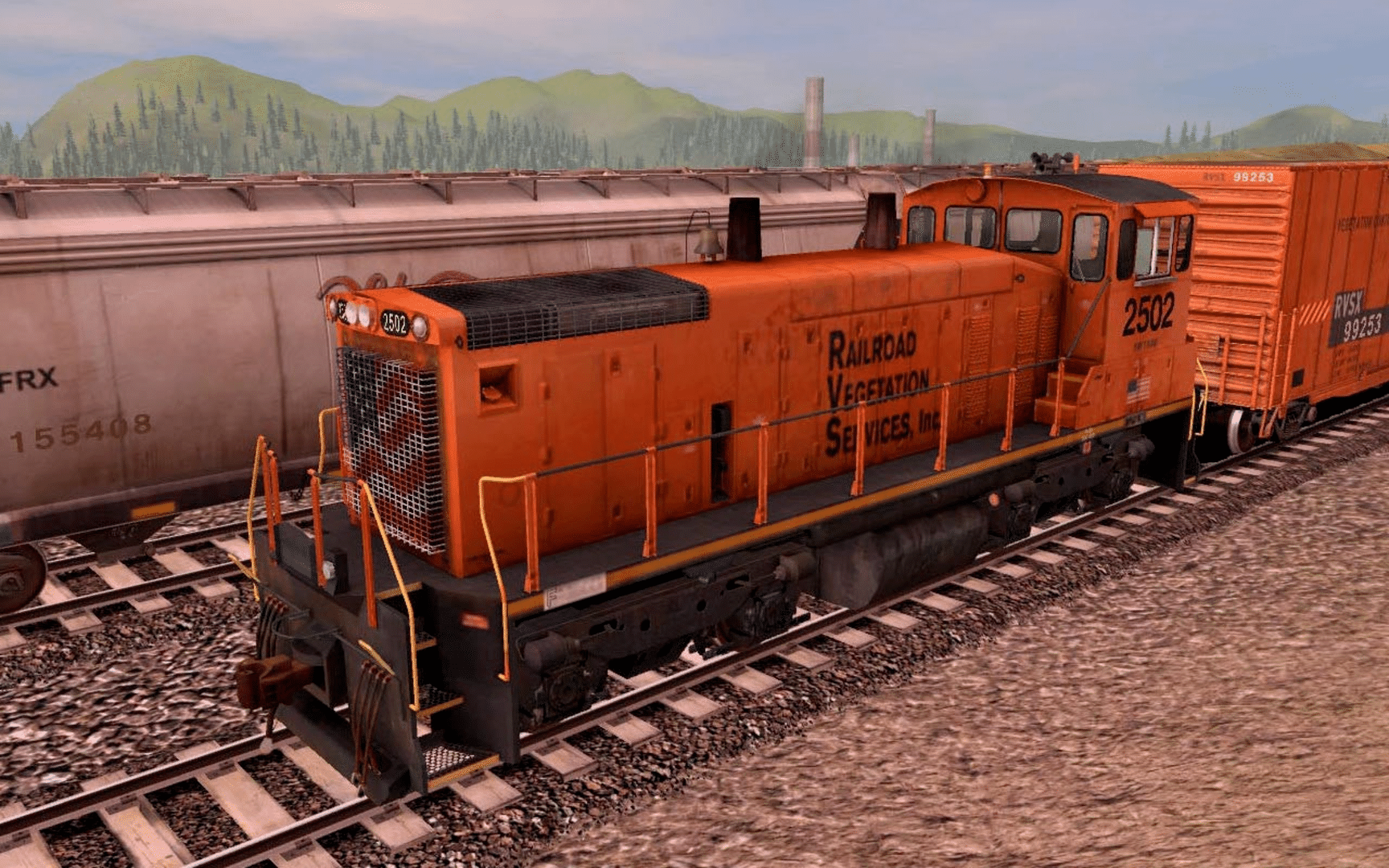 Trainz Railroad Simulator 2022: RVSX Vegetation Control Train screenshot