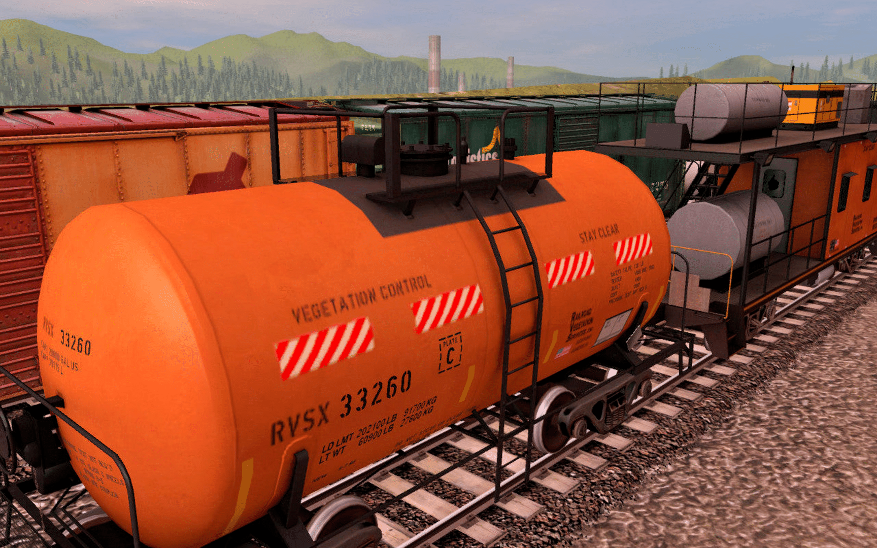 Trainz Railroad Simulator 2022: RVSX Vegetation Control Train screenshot