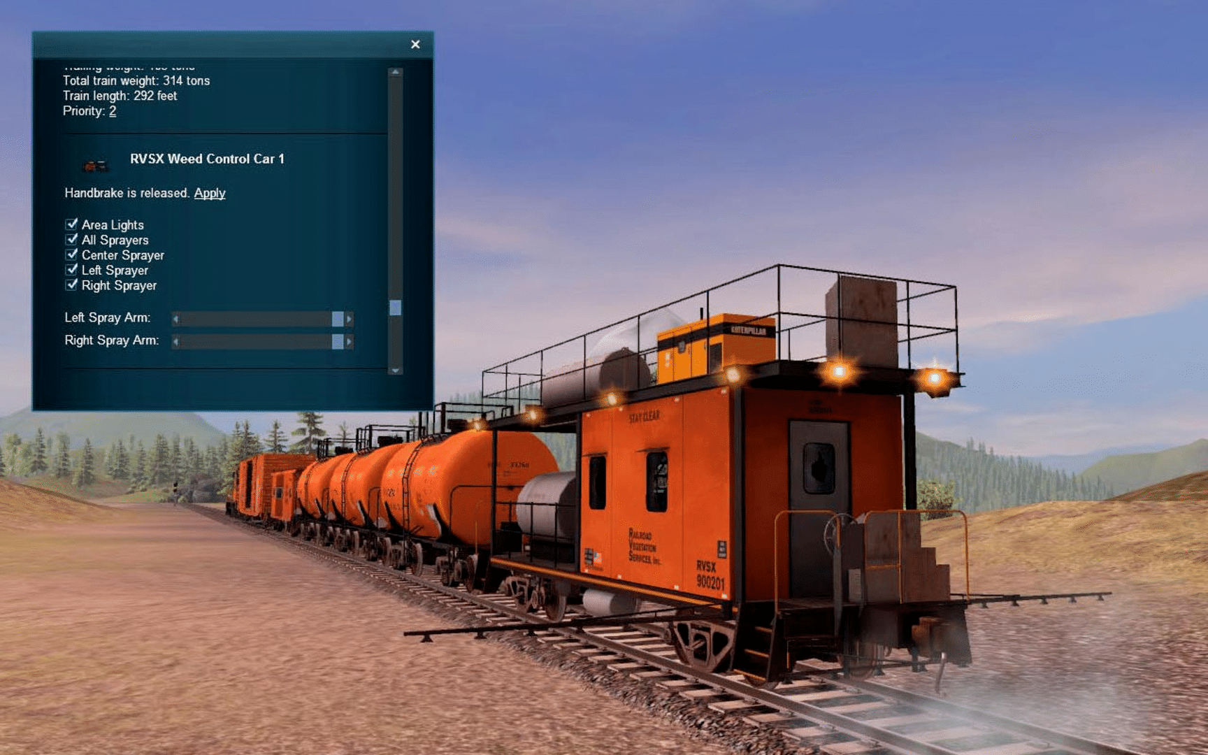 Trainz Railroad Simulator 2022: RVSX Vegetation Control Train screenshot