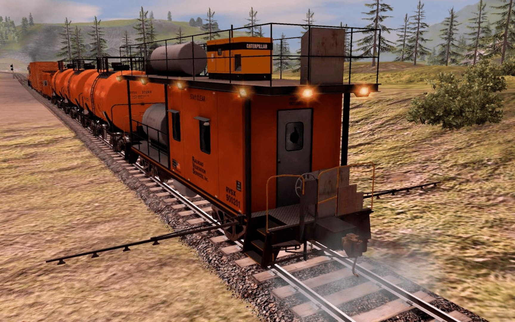 Trainz Railroad Simulator 2022: RVSX Vegetation Control Train screenshot