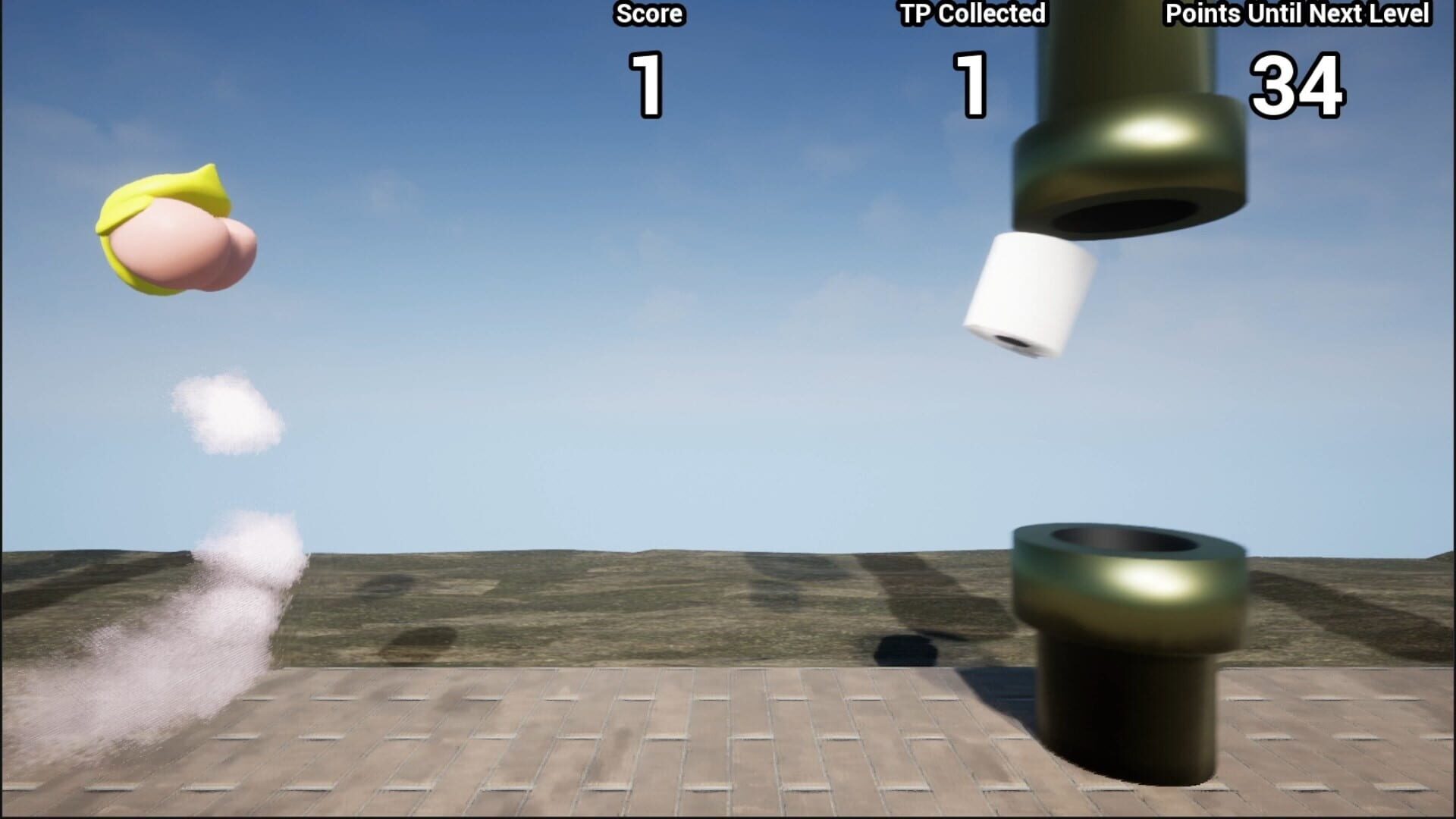 Flappy Butt - Screenshot