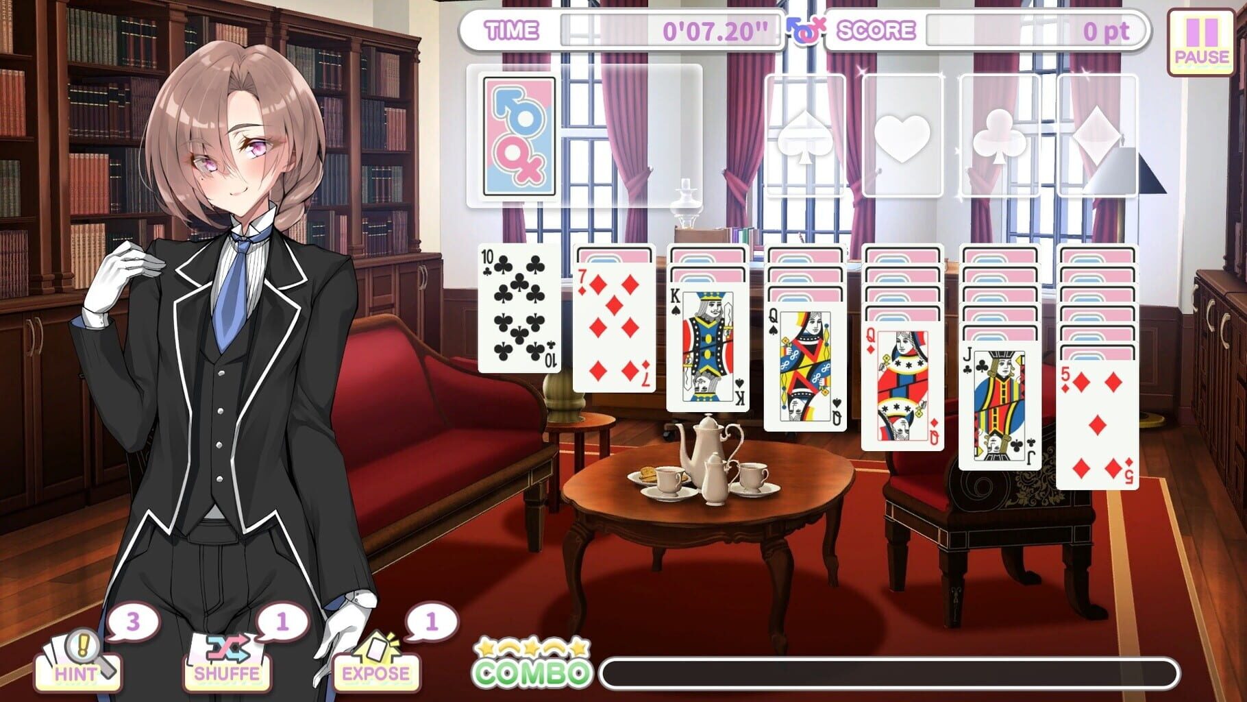 Captura de pantalla - Otoko Cross: Pretty Boys Klondike Solitaire