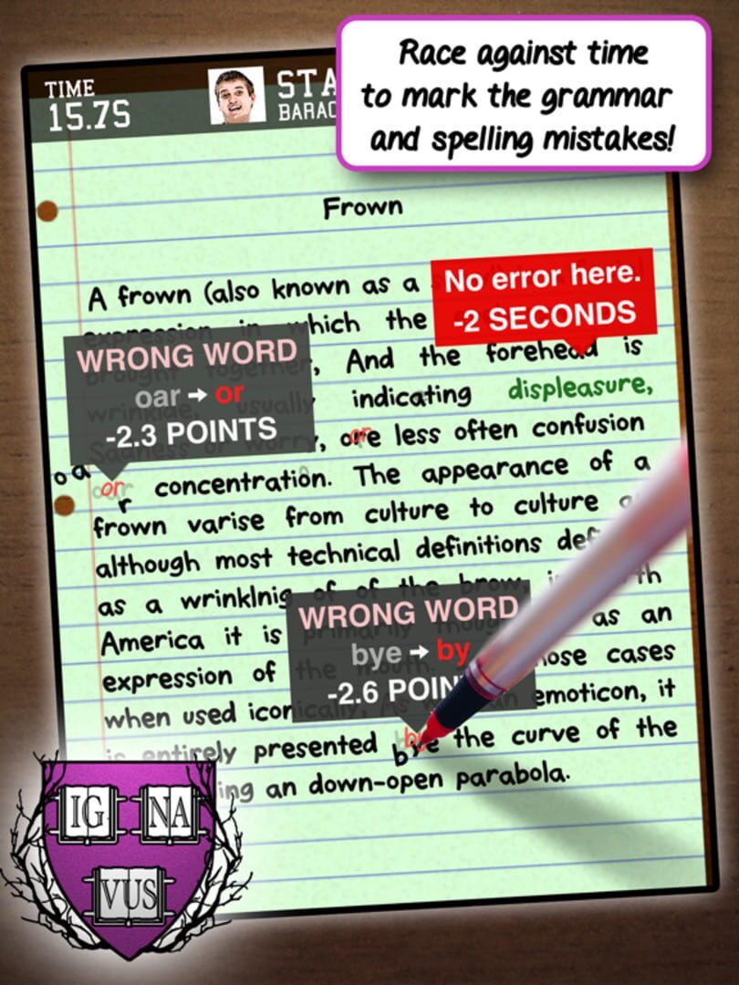 The Grading Game - Screenshot