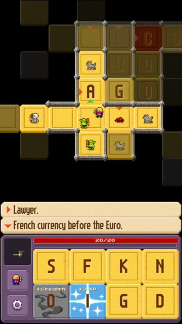 Crossword Dungeon - Screenshot