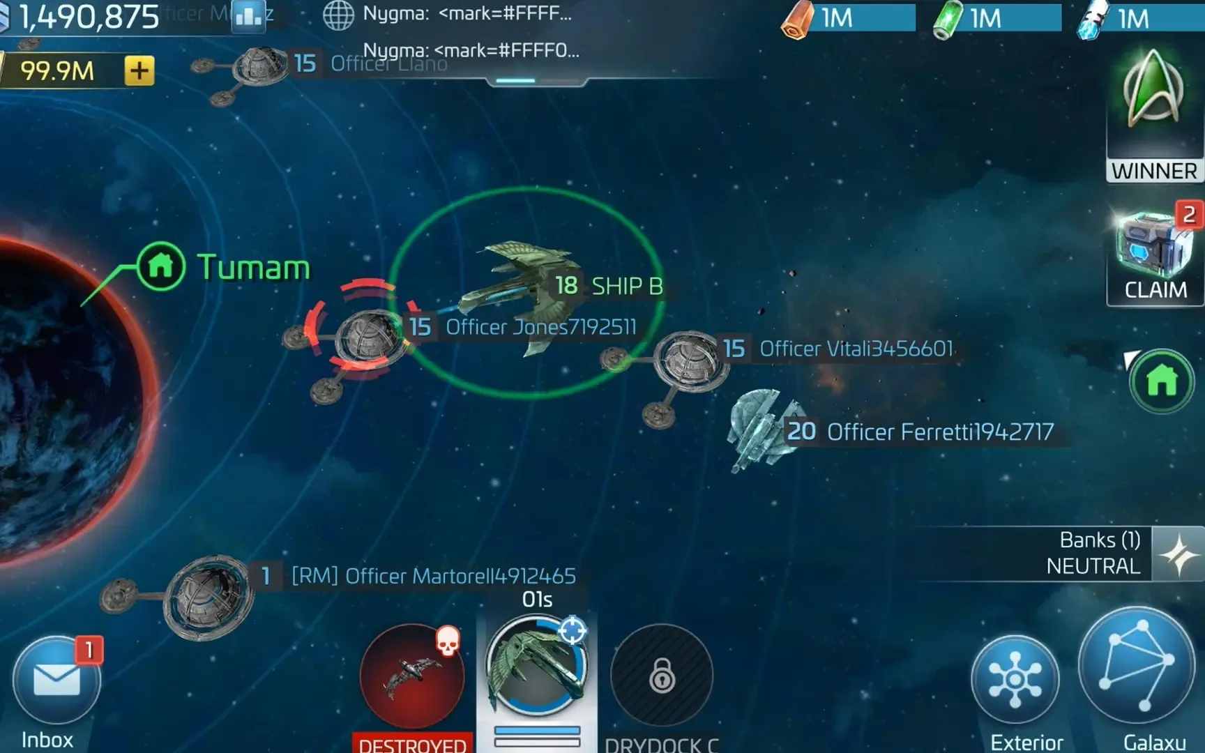 Captura de pantalla - Star Trek Fleet Command