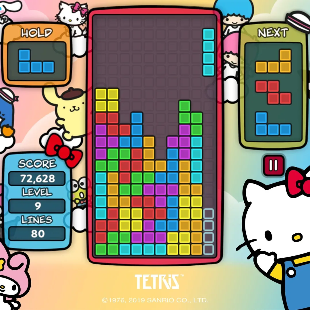 Captura de pantalla - Sanrio Characters x Tetris
