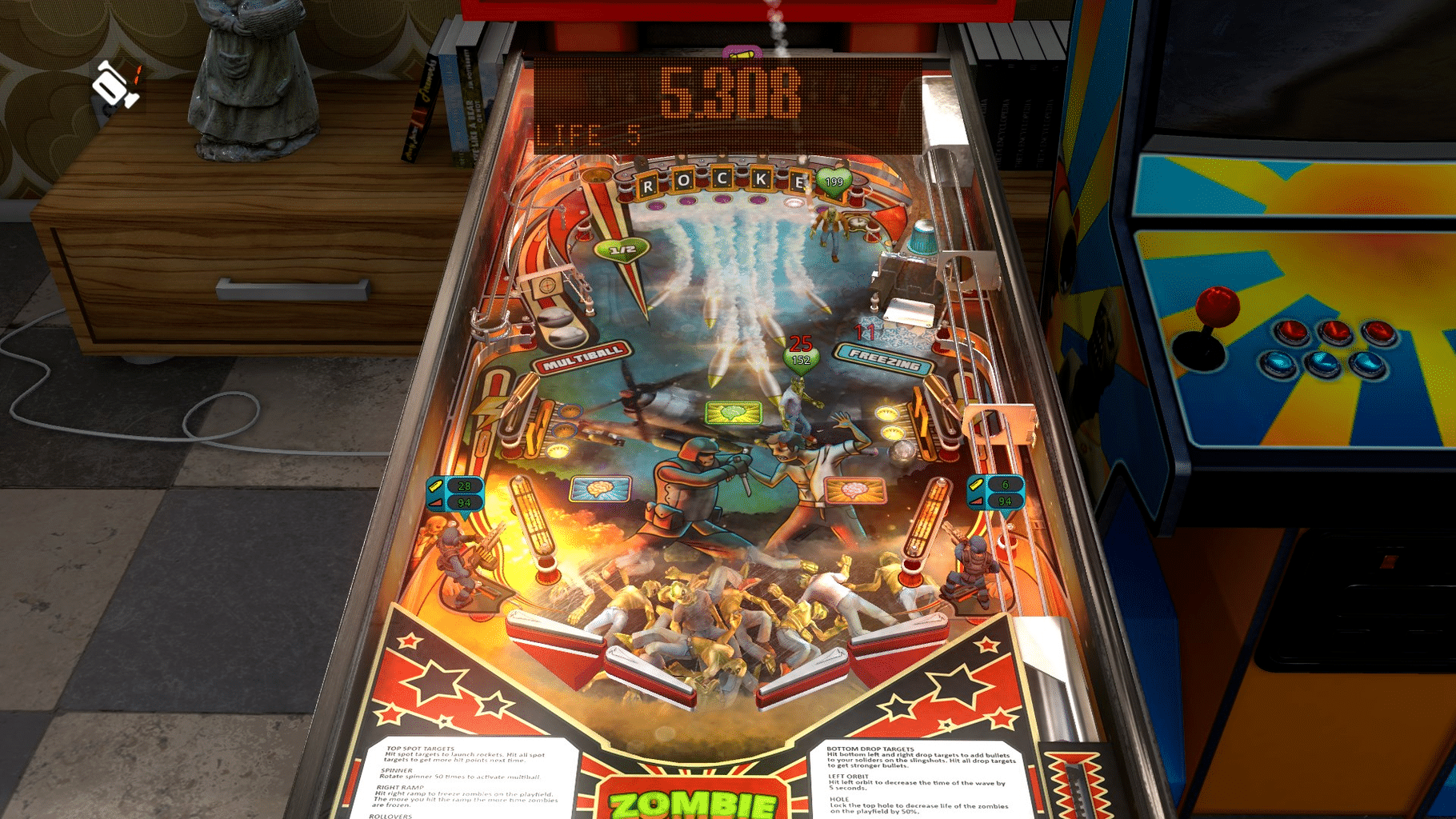 Zaccaria Pinball: Zombie Invasion screenshot