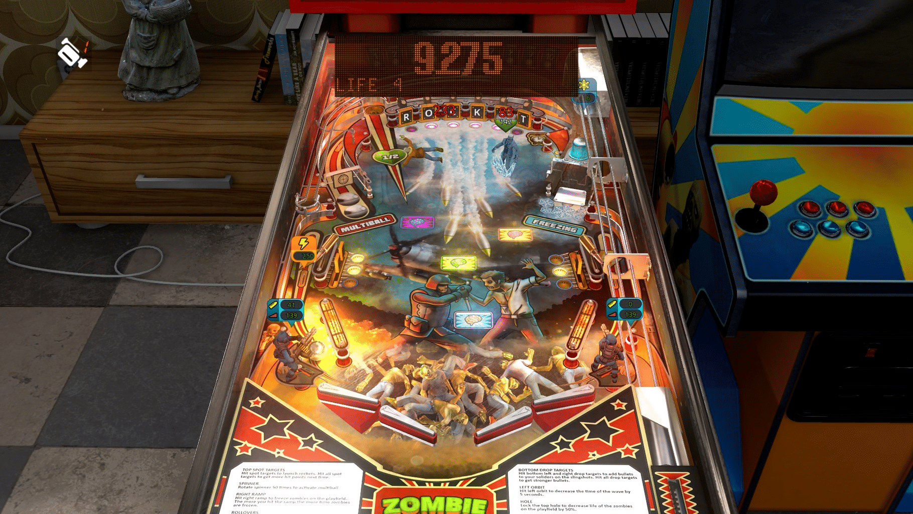 Zaccaria Pinball: Zombie Invasion screenshot