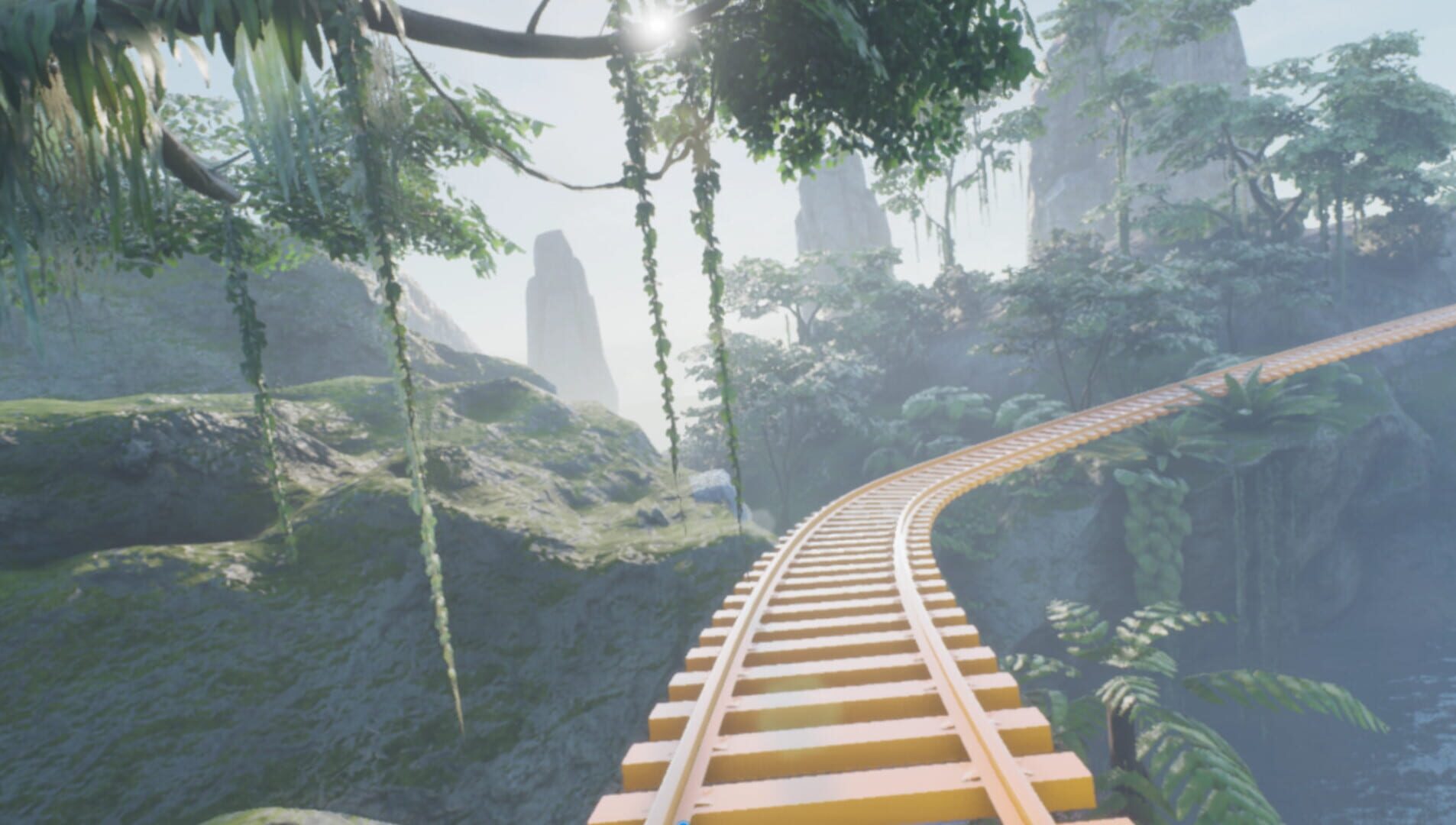 VR Jurassic island roller coaster - Screenshot
