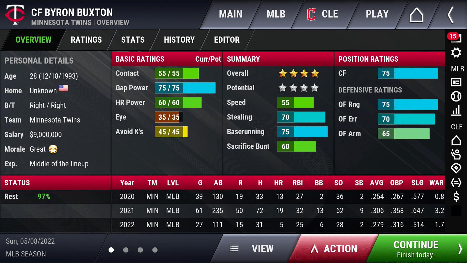 OOTP Baseball Go 23 screenshot