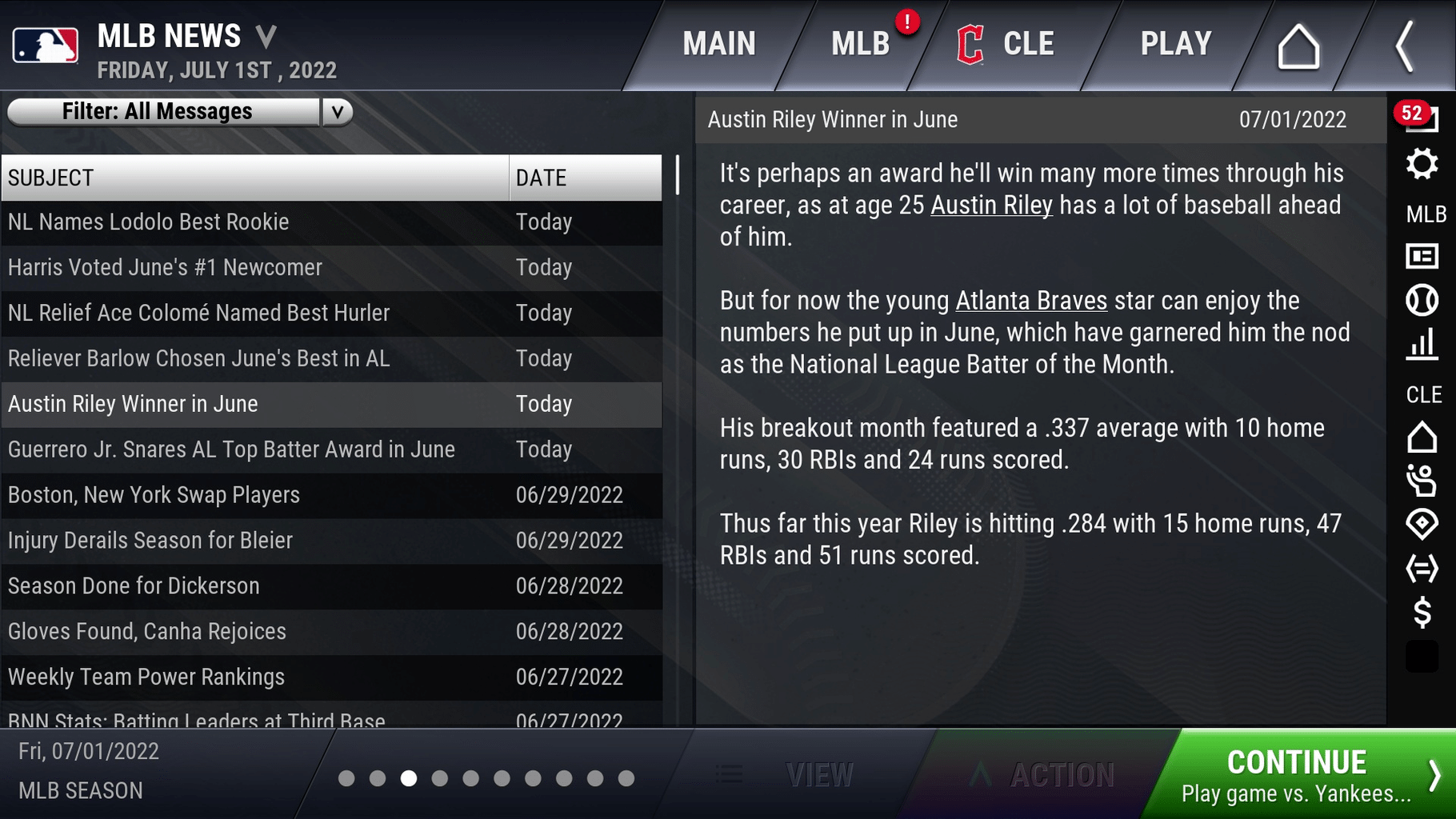 OOTP Baseball Go 23 screenshot