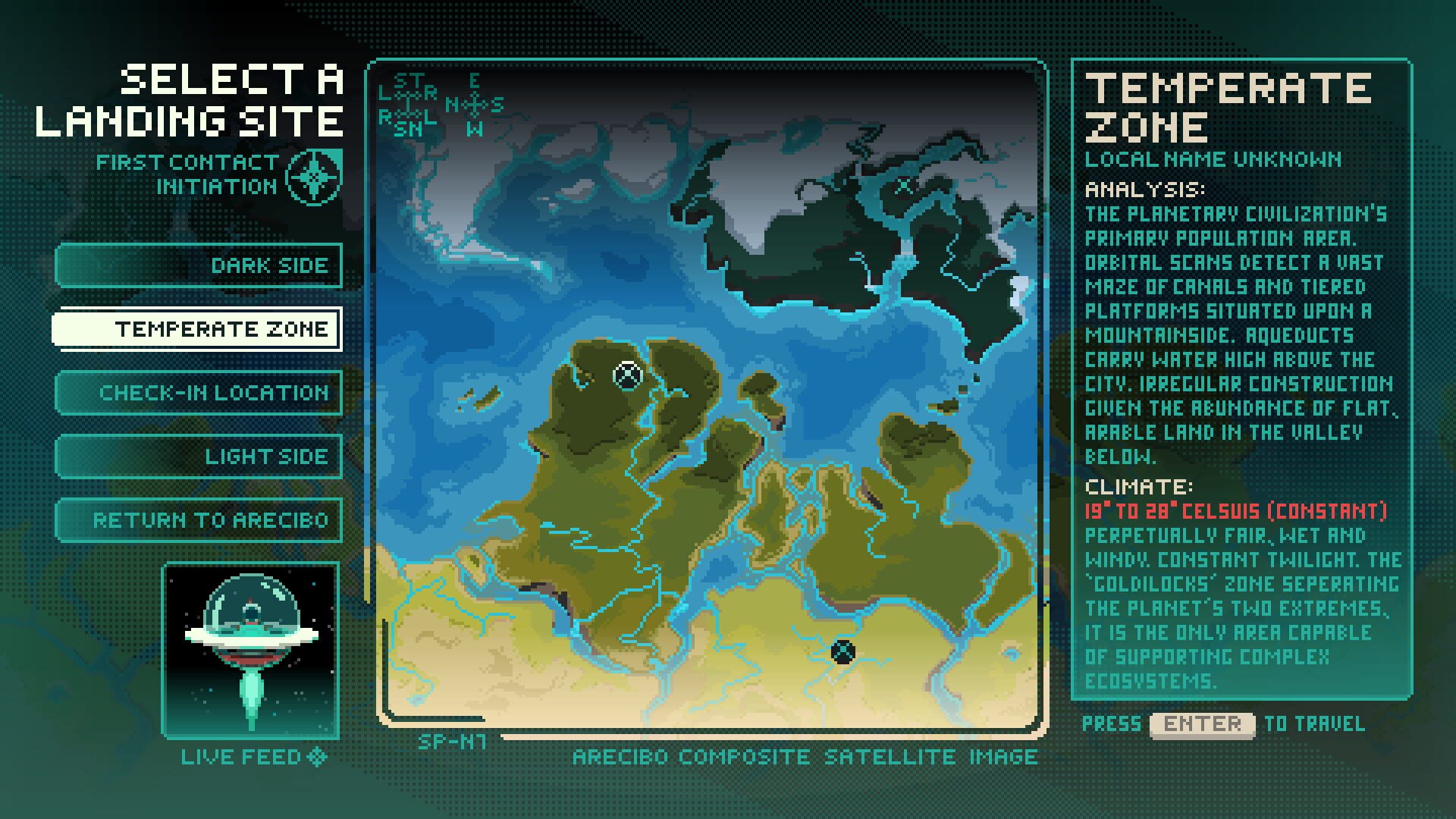 Rosetia: A First Contact Simulation - Screenshot