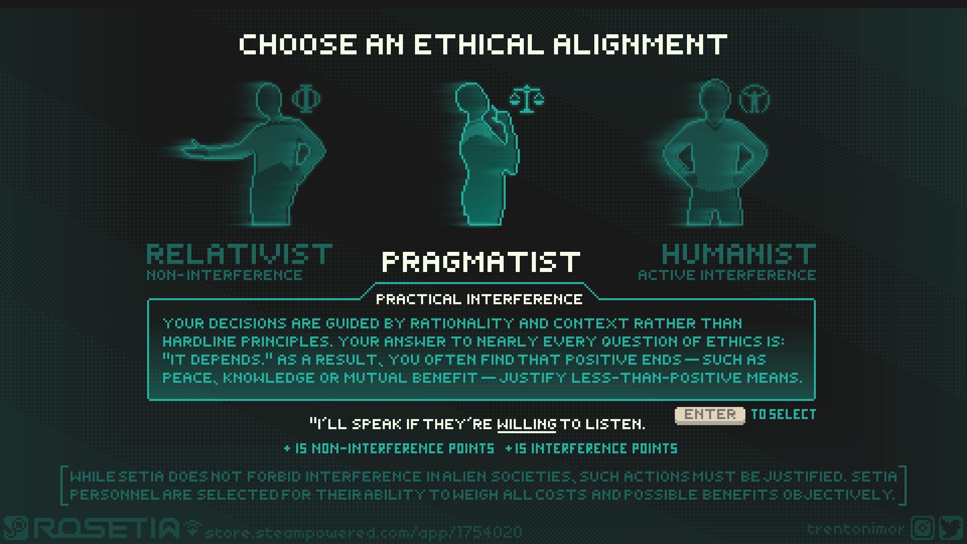 Rosetia: A First Contact Simulation - Screenshot