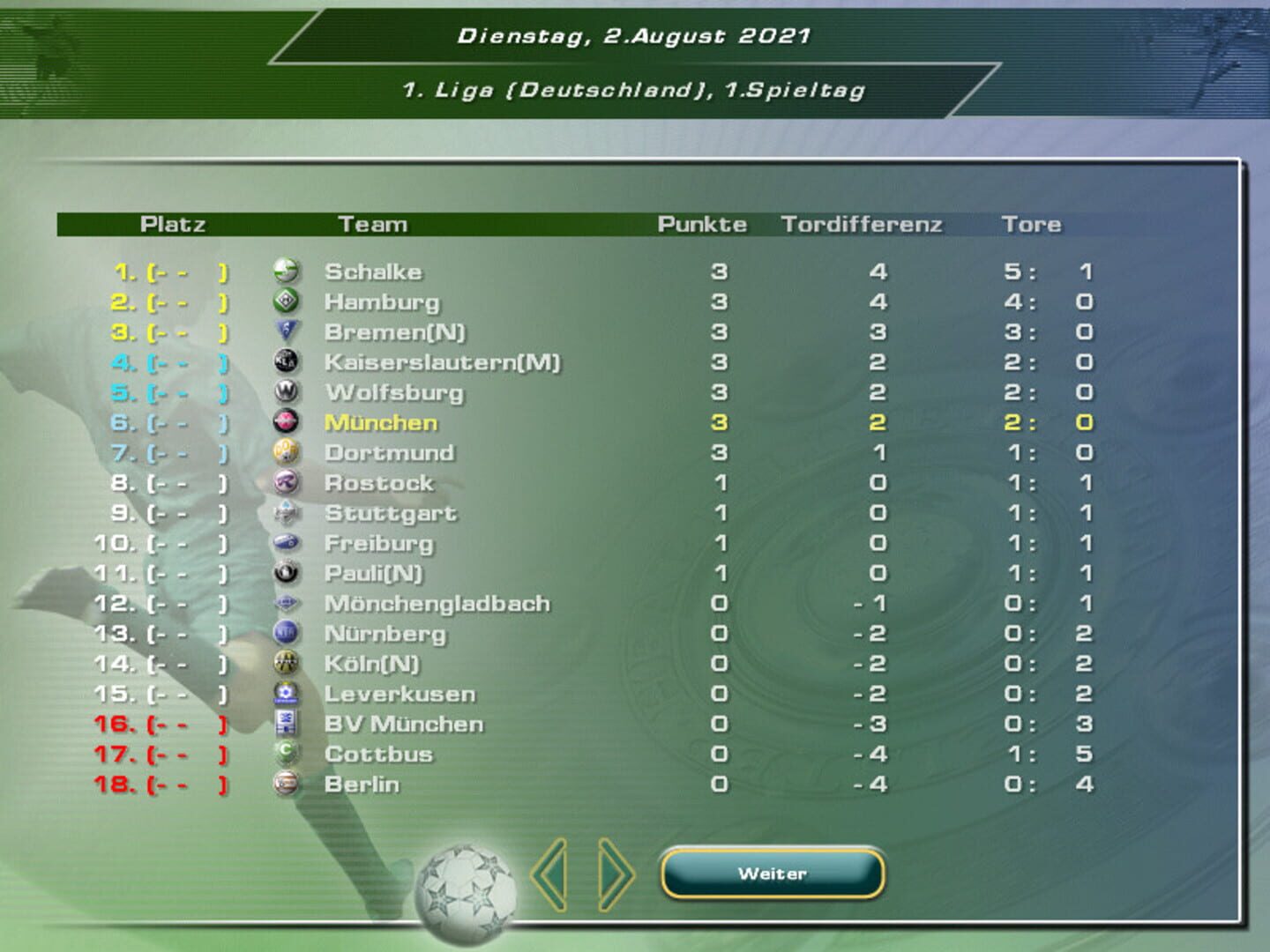 Team Manager - Screenshot