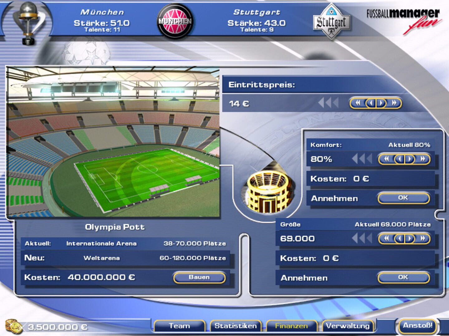 Team Manager - Screenshot