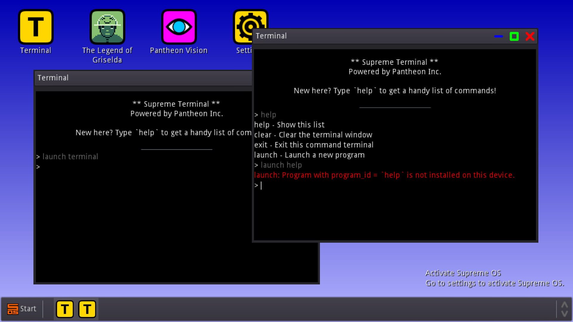 Supreme OS - Screenshot