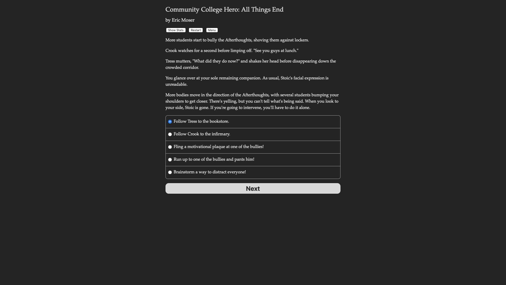 Community College Hero: All Things End - Screenshot